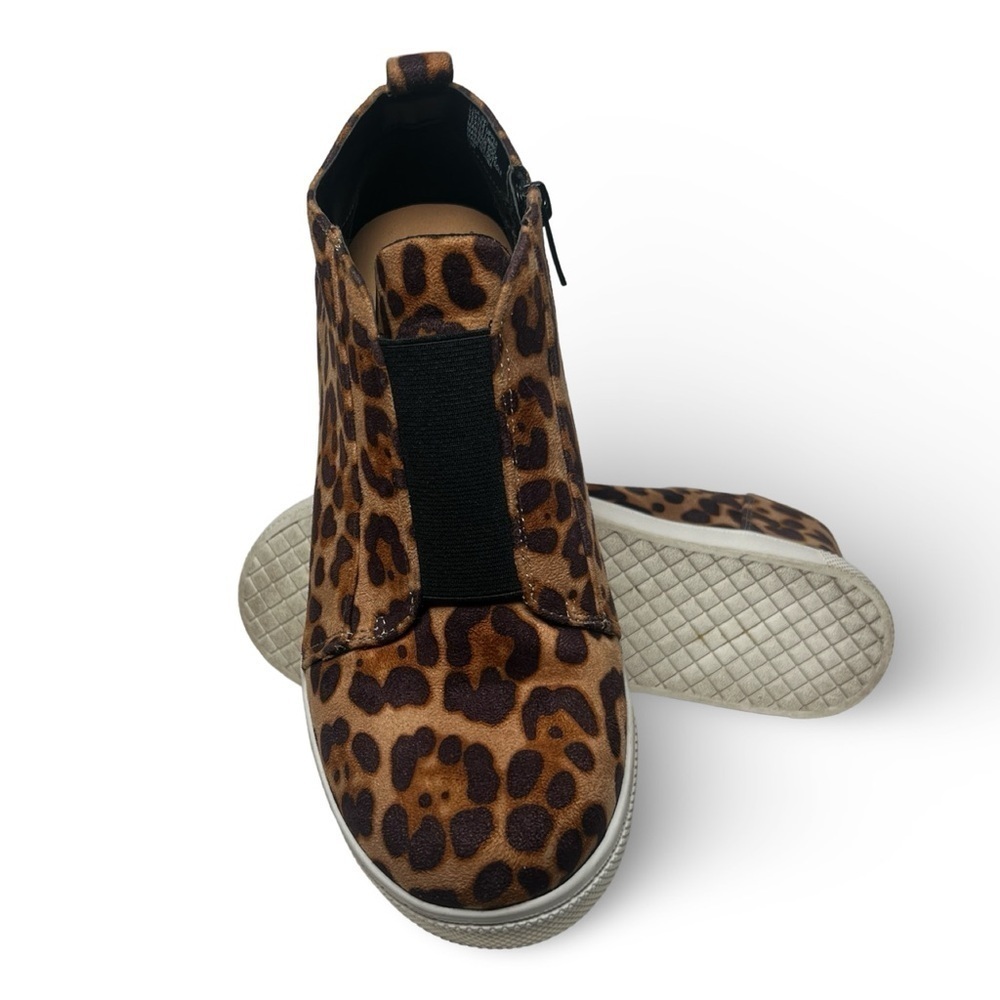 Torrid Leopard Faux Suede High-Top Wedge Sneaker (Size 10W) - Picture 5 of 7